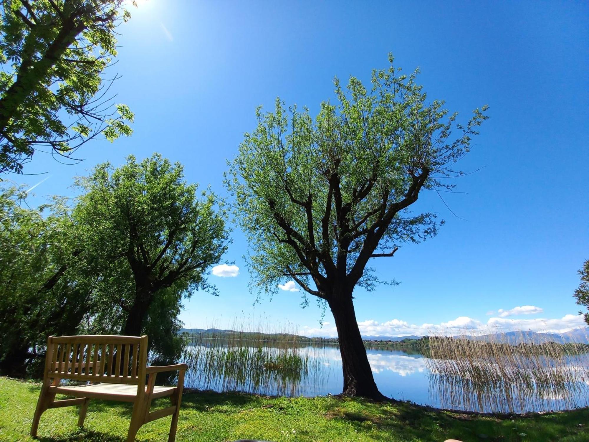 Appartamento Miralago Con Giardino Sul Lago Gavirate Luaran gambar